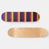 Skateboard Rainbow Stripes LGBT Pride (Horz)