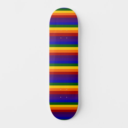 Skateboard Rainbow Stripes LGBT Pride (Recto)