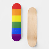 Skateboard Rainbow Stripes LGBTQ Pride (Recto)