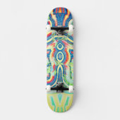 Skateboard Rainbow Swirl en panne (Recto)