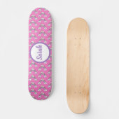 Skateboard Rainbow Unicorn Motif Nom personnalisé (Recto)