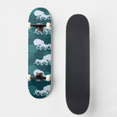 Skateboard Rangées de motif de poulpe (Recto)