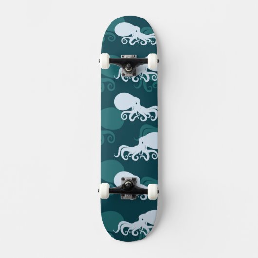 Skateboard Rangées de motif de poulpe (Recto)