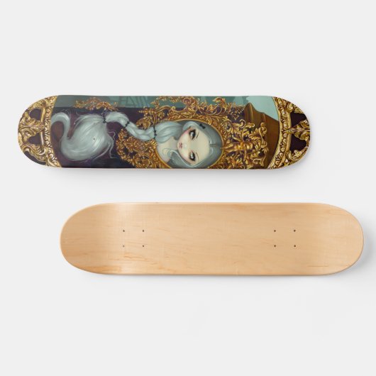Skateboard Rapunzel en planche à roulettes rococo (Horz)