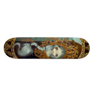 Skateboard Rapunzel en planche à roulettes rococo