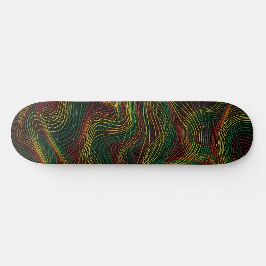 Skateboard Rasta Waves (Horz)
