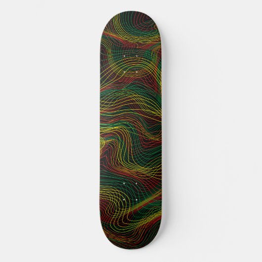 Skateboard Rasta Waves (Recto)
