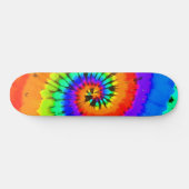 Skateboard Rastafarian Neon Coloured Tie Dye Spiral (Horz)