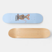 Skateboard Rat drôle avec dessin animé de la caméra (Horz)