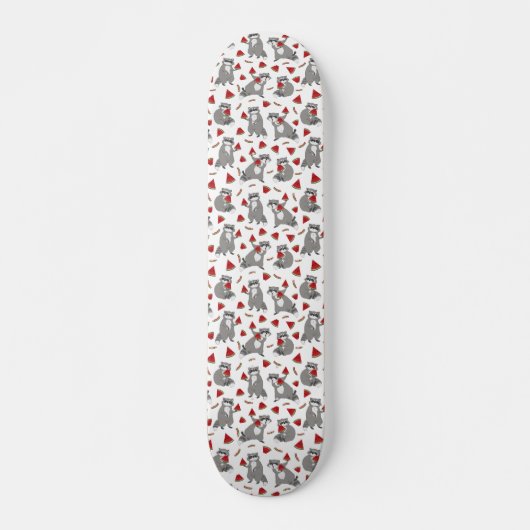 Skateboard Raton laveur cuite avec pastèque (Devant)