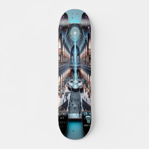 Skateboard "Raygun Gothic Futuristic Art Museum Deck"