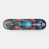 Skateboard "Raygun Gothic Futuristic Sports Arena Deck" (Horz)