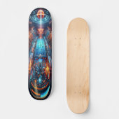 Skateboard "Raygun Gothic Futuristic Sports Arena Deck" (Recto)