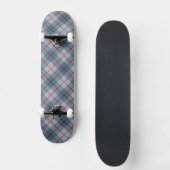 Skateboard Rayure Bleu-Rouge de plaid polarisé (Recto)