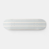 Skateboard Rayure de feuille bleu clair (Horz)