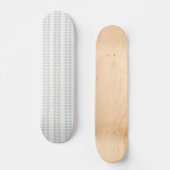 Skateboard Rayure de feuille bleu clair (Recto)