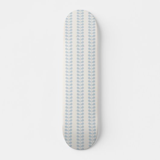 Skateboard Rayure de feuille bleu clair (Devant)