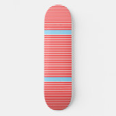 Skateboard Rayure rouge bleue (Recto)