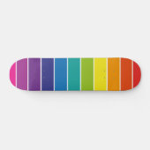 Skateboard Rayures arc-en-ciel (Horz)
