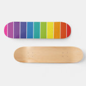 Skateboard Rayures arc-en-ciel (Horz)