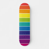 Skateboard Rayures arc-en-ciel (Devant)