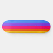 Skateboard Rayures arc-en-ciel (Horz)