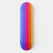 Skateboard Rayures arc-en-ciel (Recto)
