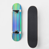 Skateboard Rayures arc-en-ciel (Recto)