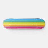 Skateboard Rayures arc-en-ciel (Horz)