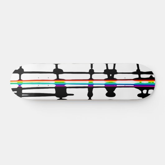 Skateboard Rayures colorées (Horz)