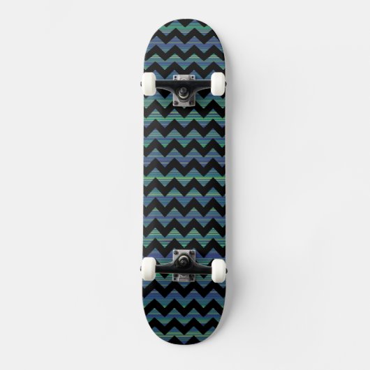 Skateboard rayures cool chevron (Recto)