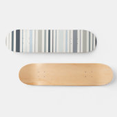 Skateboard Rayures côtières bleues (Horz)