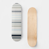 Skateboard Rayures côtières bleues (Recto)