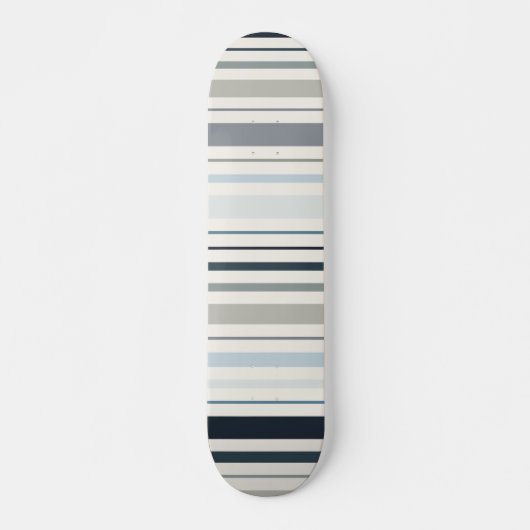 Skateboard Rayures côtières bleues (Devant)