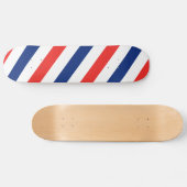 Skateboard Rayures de coiffeur (Horz)