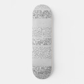 Skateboard Rayures de paillettes de léopard Glam 7 (Recto)