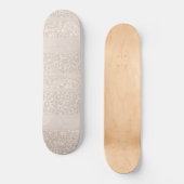 Skateboard Rayures de paillettes de léopard Glam 8 (Recto)