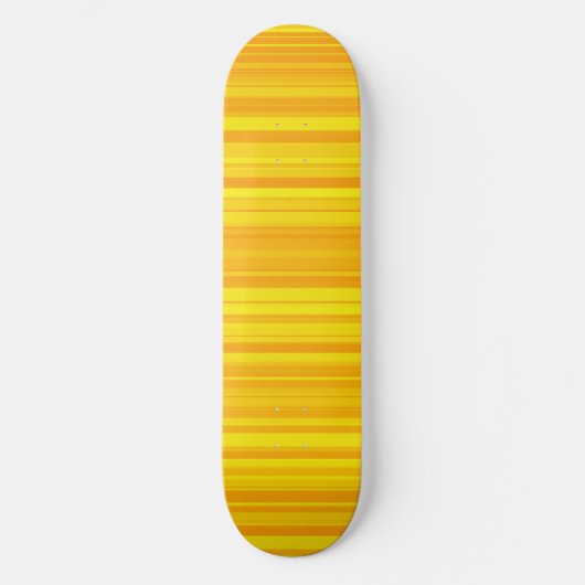 Skateboard Rayures Jaune Orange (Recto)