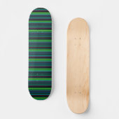Skateboard Rayures néon colorées mignonnes (Recto)