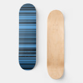 Skateboard Rayures Noir Bleu (Recto)