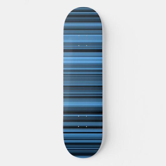 Skateboard Rayures Noir Bleu (Recto)