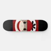 Skateboard Rayures noires rouges de chaussette de singe de (Horz)