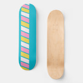 Skateboard Rayures Rétro 80 (Recto)
