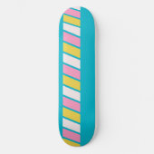 Skateboard Rayures Rétro 80 (Recto)