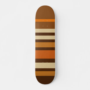 Skateboard Rayures sportives de style rétro des années 1970