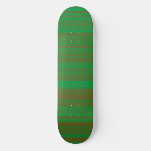 Skateboard Rayures Vert Marron (Recto)