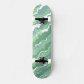 Skateboard Rayures Vertes (Recto)