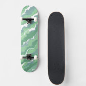 Skateboard Rayures Vertes (Devant)