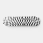 Skateboard Recouvert de rayures noir et gris (Horz)