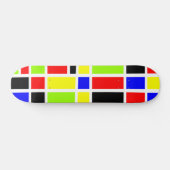 Skateboard Rectangles colorées 01 (Horz)